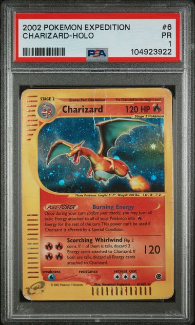 PSA 1 Poor - 2002 Pokemon Expedition Charizard Holo #6
