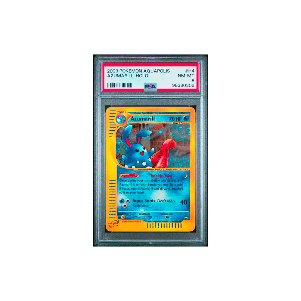 PSA 8 Near Mint - 2003 Pokemon Aquapolis Azumarill Holo #H4