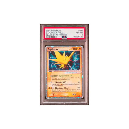 PSA 8 Near Mint - 2005 Pokemon Black Star Promo Zapdos ex Holo #33