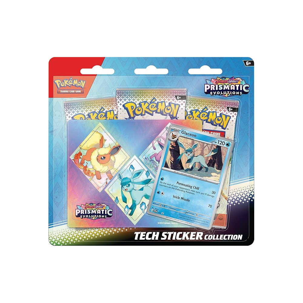 Pokémon Prismatic Evolutions Tech Sticker Collection - Glaceon