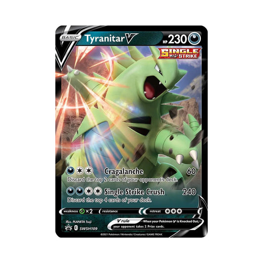 Tyranitar V #SWSH109 Black Star Promo
