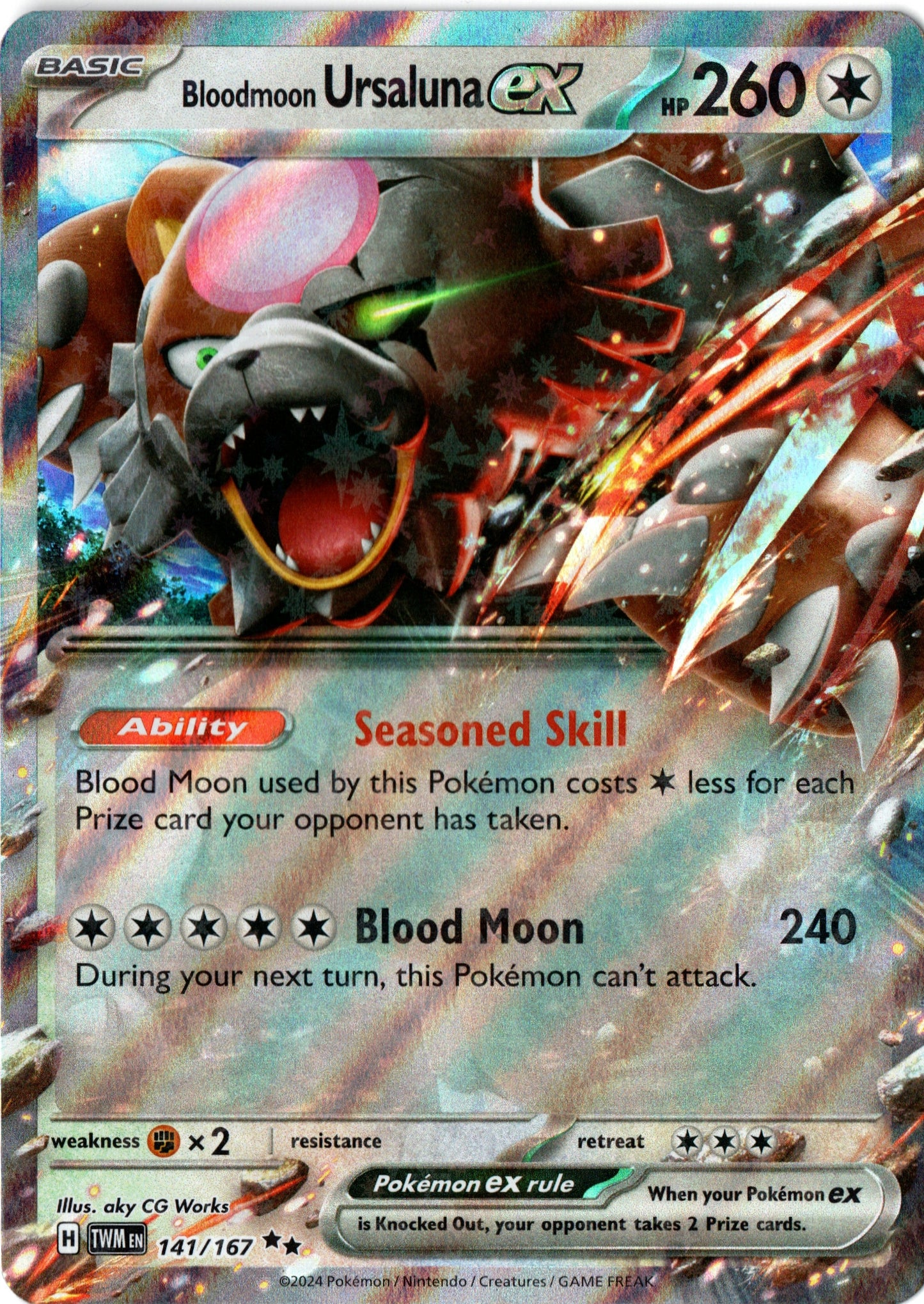 Bloodmoon Ursaluna ex – 141/167 – Twilight Masquerade – EN