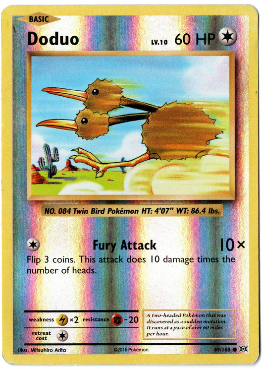 Doduo Reverse Holo – 69/108 – Evolutions – EN