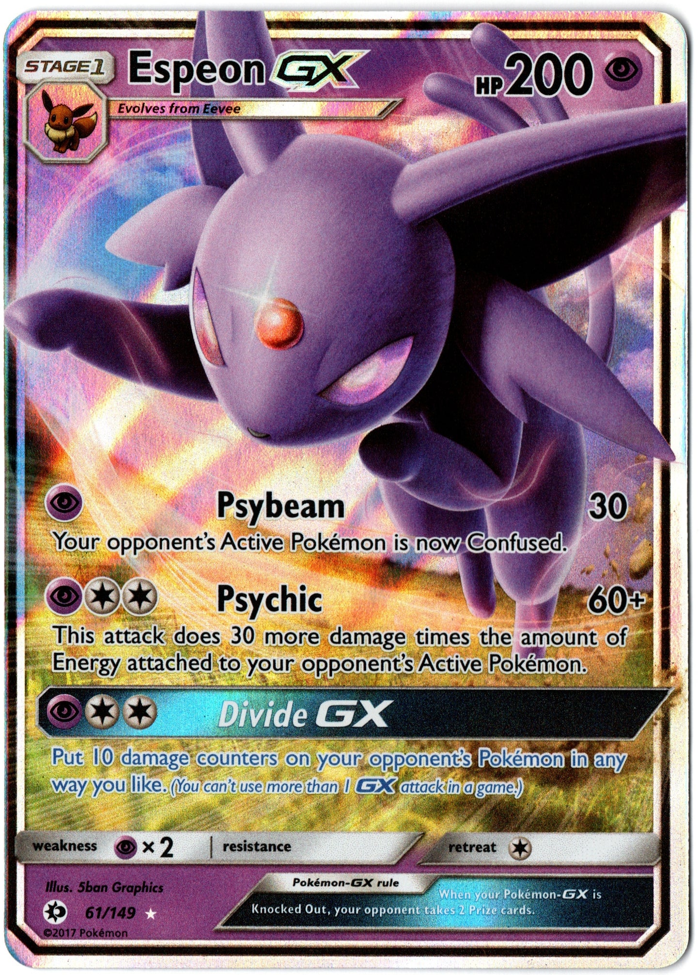 Espeon GX – 61/149 – Sun & Moon – EN