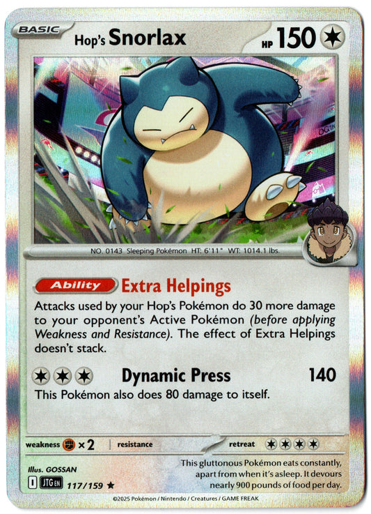 Hop's Snorlax – 117/159 – Journey Together – EN