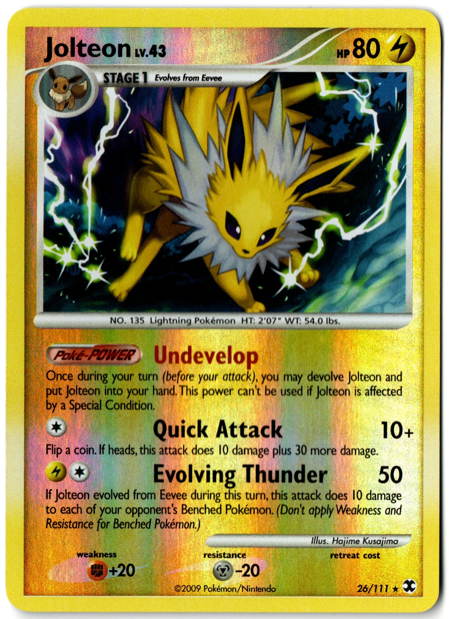 Jolteon Reverse Holo – 26/111 – Rising Rivals – EN