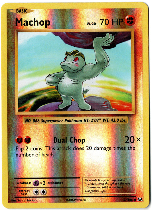 Machop Reverse Holo – 57/108 – Evolutions – EN