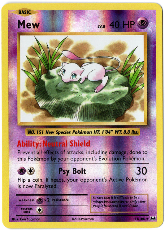 Mew Reverse Holo – 53/108 – Evolutions – EN