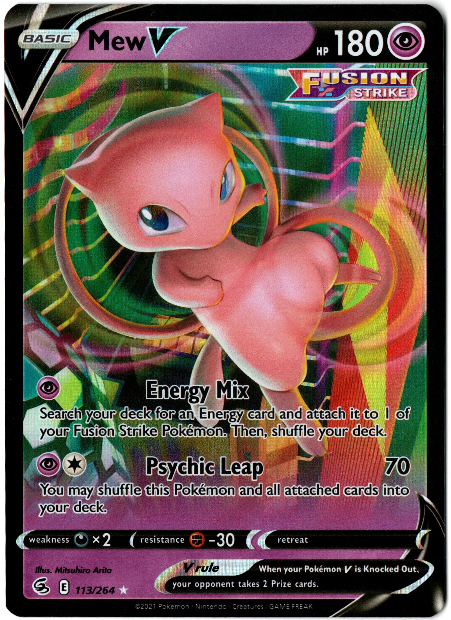 Mew V – 113/264 – Fusion Strike – EN
