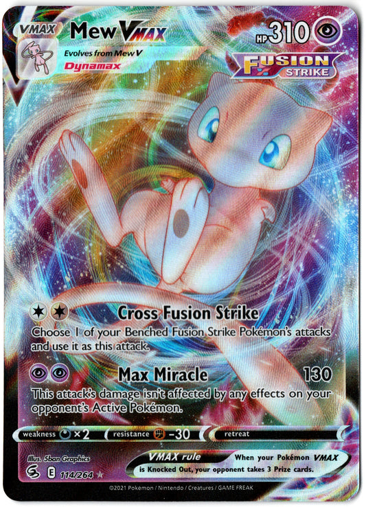 Mew VMax – 114/264 – Fusion Strike – EN