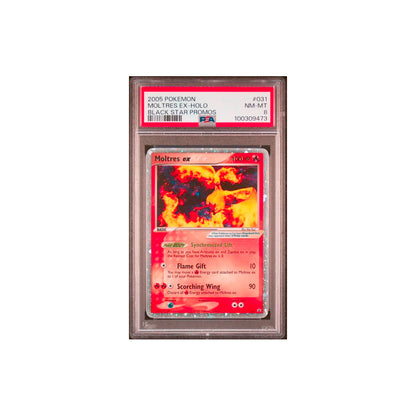 PSA 8 Near Mint – 2005 Pokemon Black Star Promo Moltres ex Holo #31