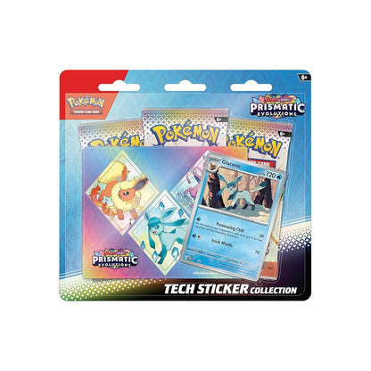Pokémon Prismatic Evolutions Tech Sticker Collection - Glaceon