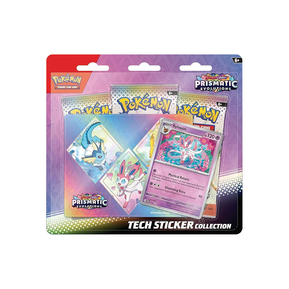 Pokémon Prismatic Evolutions Tech Sticker Collection - Sylveon