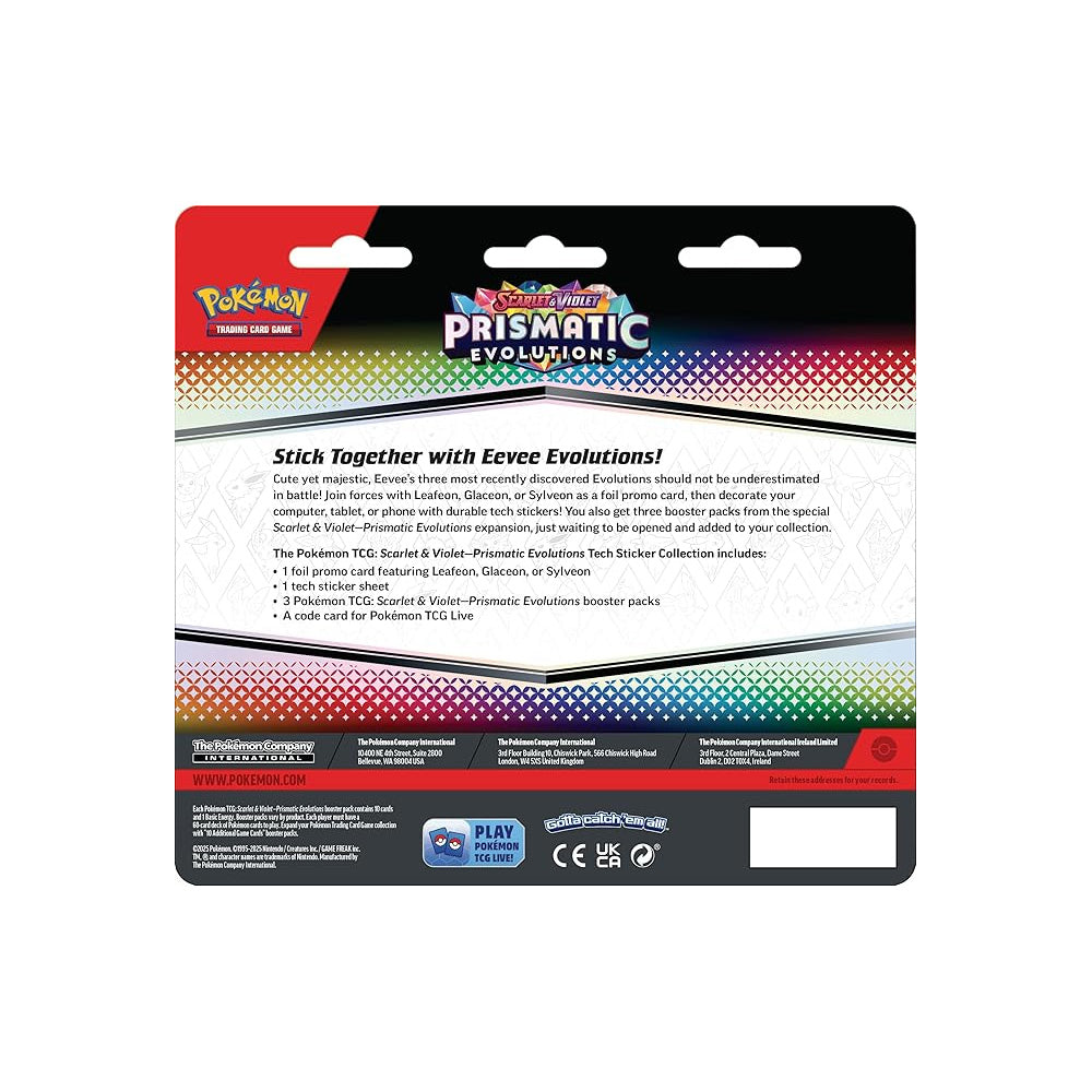 Pokémon Prismatic Evolutions Tech Sticker Collection - Sylveon