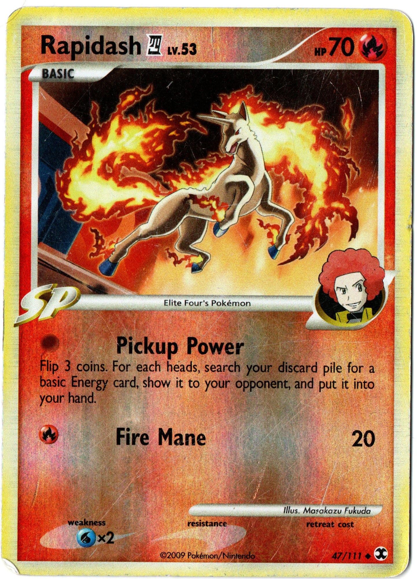 Rapidash Reverse Holo – 47/111 – Rising Rivals – EN