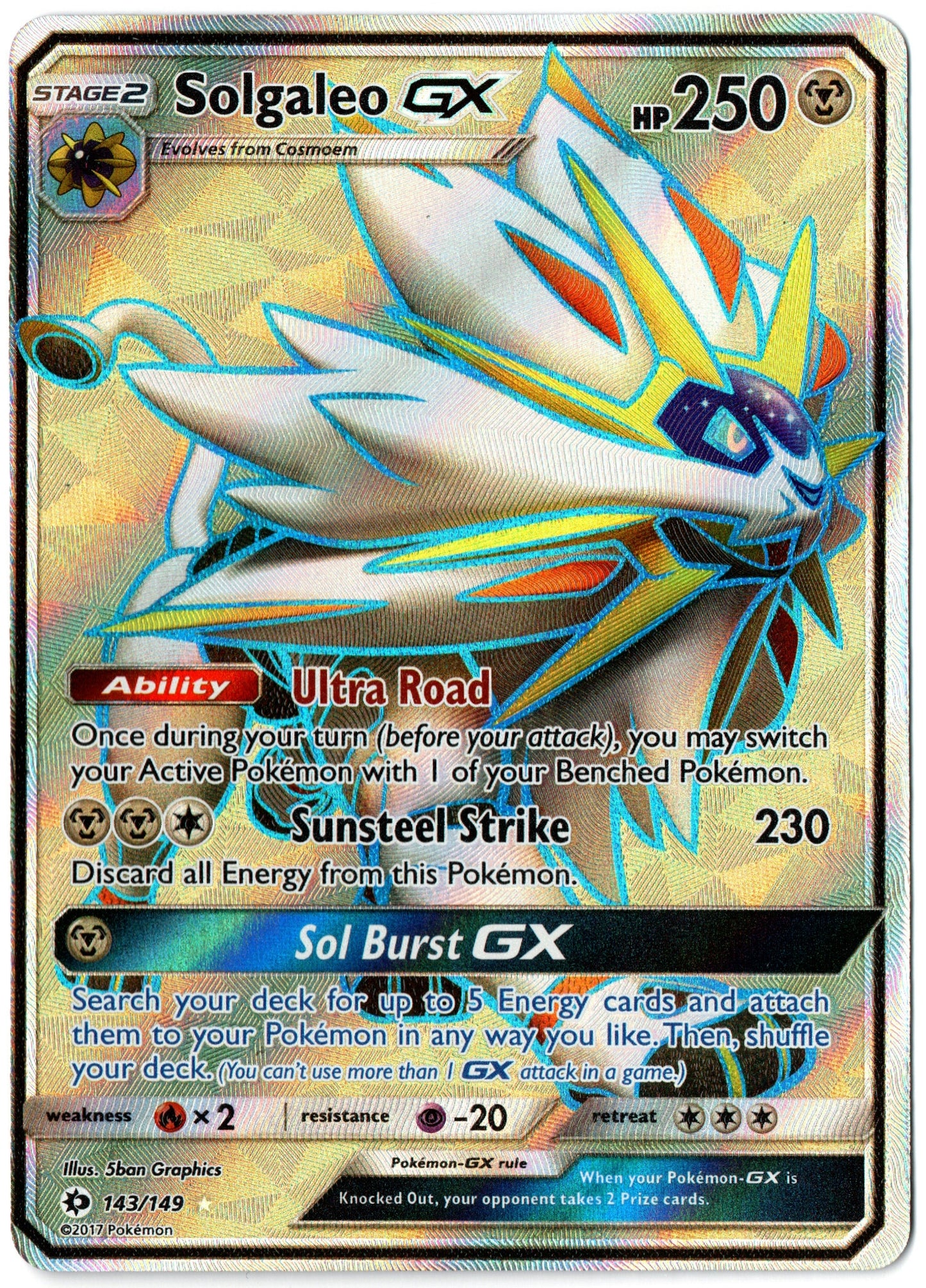 Solgaleo GX – 143/149 – Sun & Moon – EN