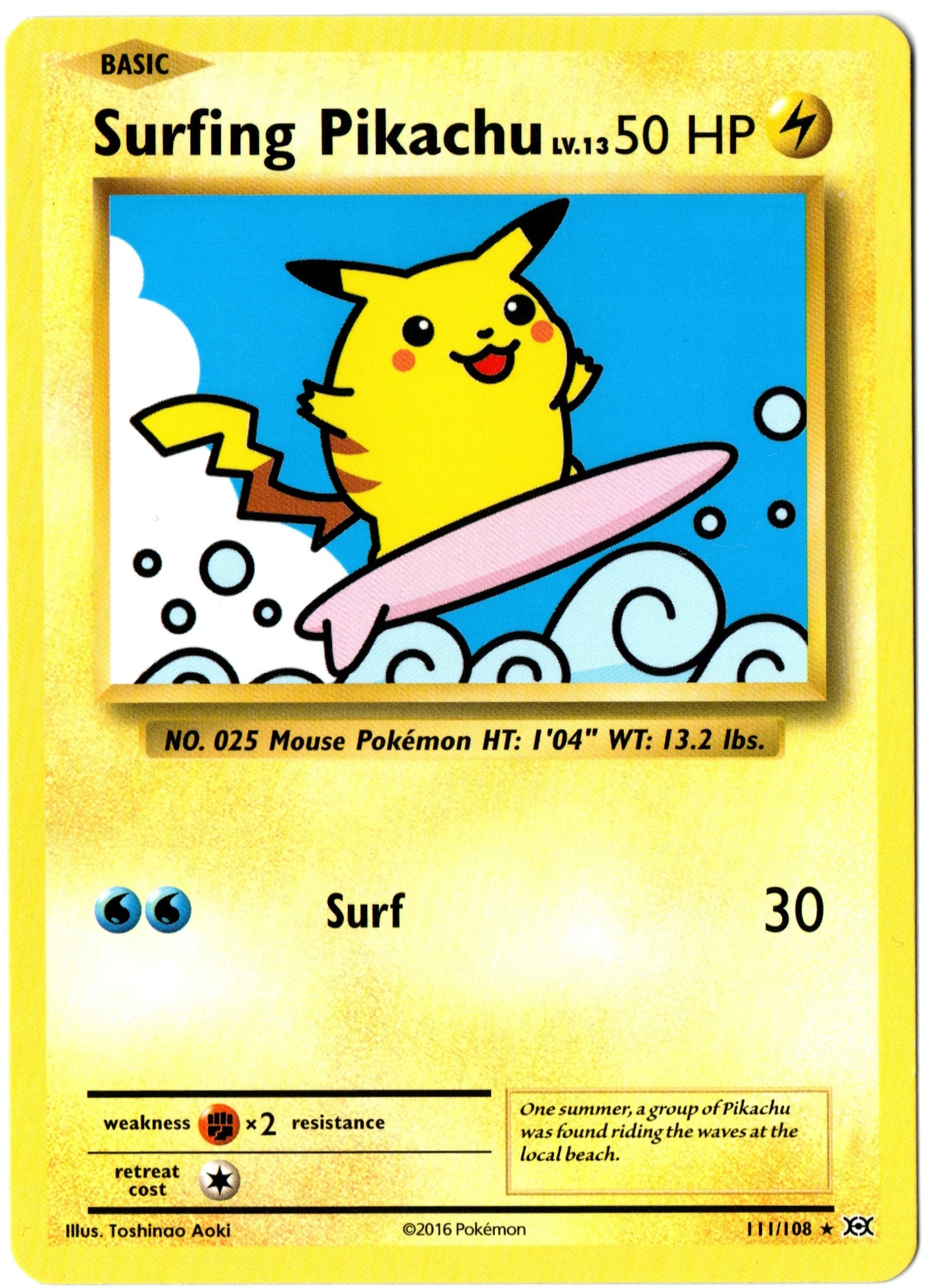 Surfing Pikachu – 111/108 – Evolutions – EN