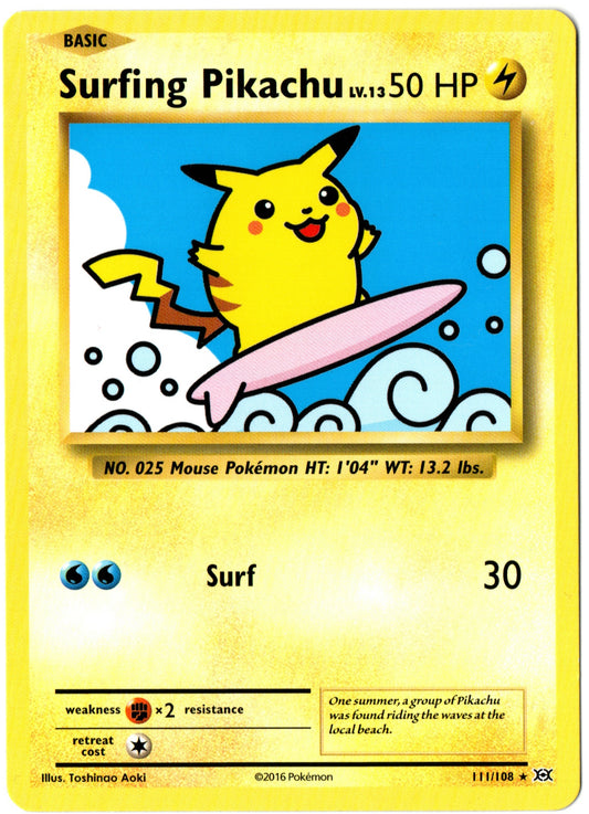 Surfing Pikachu – 111/108 – Evolutions – EN